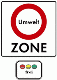 Umwelt Zone Schild